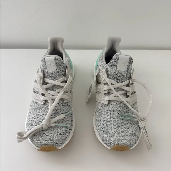 Adidas Gray and Mint Ultraboost Athletic Running Shoes - NWT - Picture 5 of 8